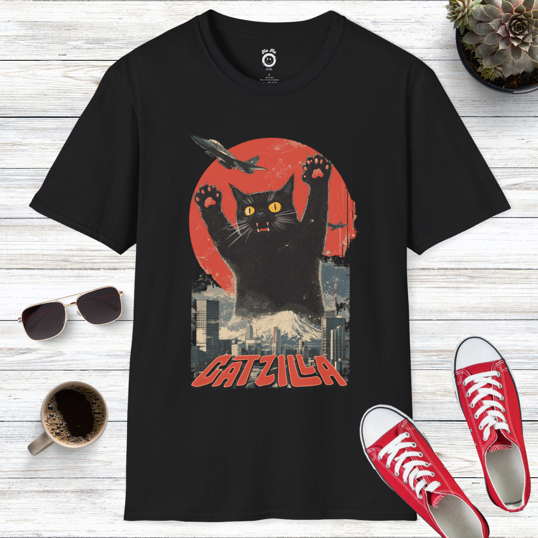 Catzilla: The Rise of the Furry Monster T-Shirt