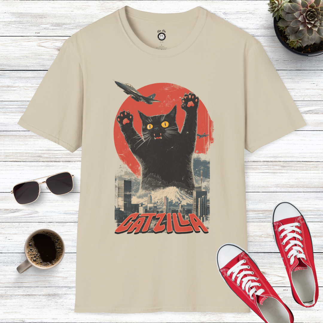 Catzilla: The Rise of the Furry Monster T-Shirt