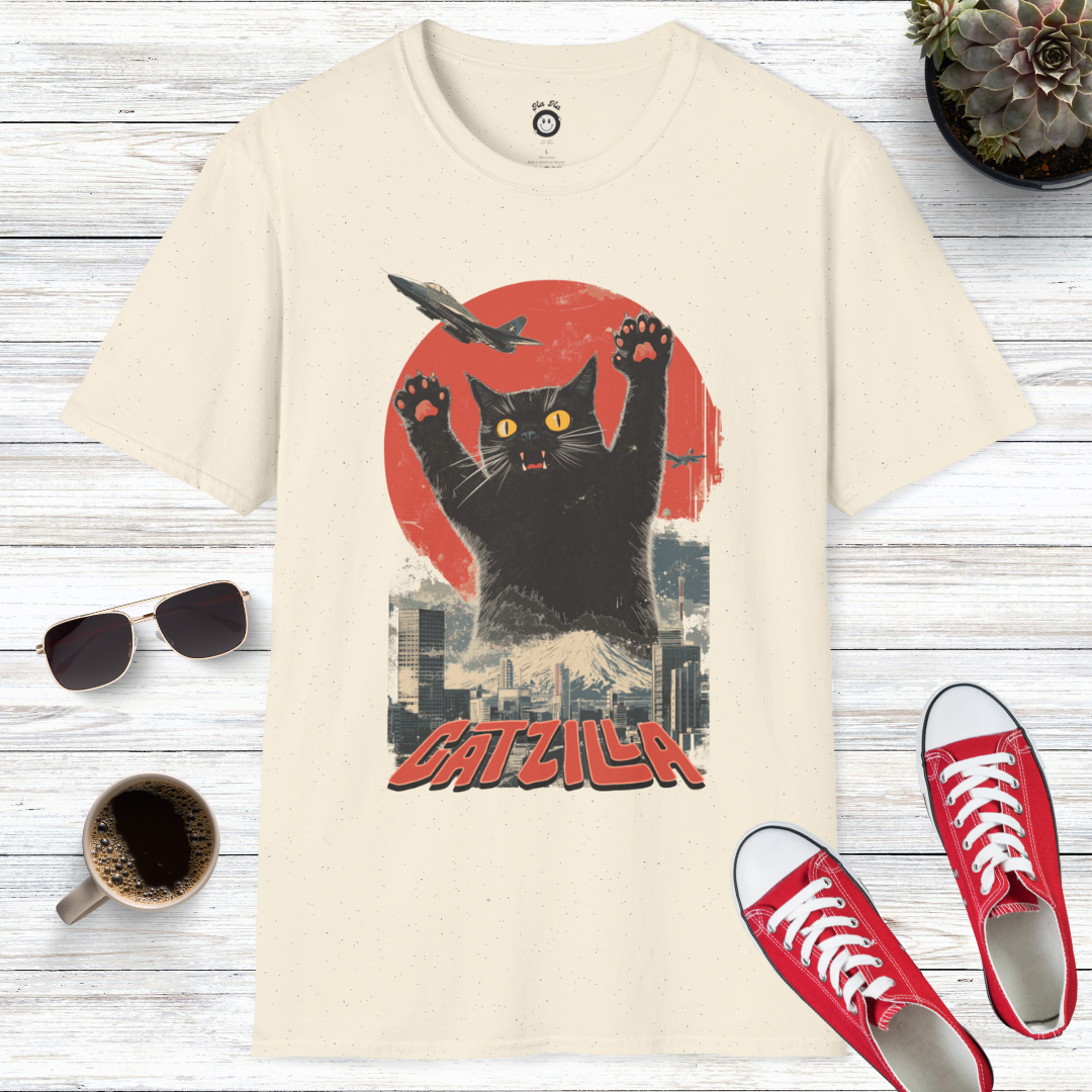 Catzilla: The Rise of the Furry Monster T-Shirt