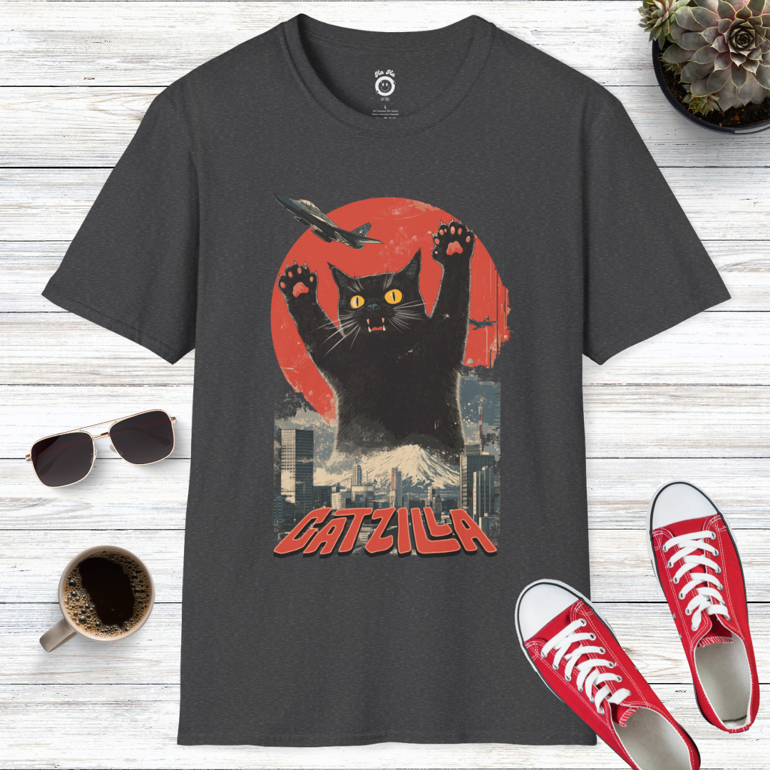 Catzilla: The Rise of the Furry Monster T-Shirt