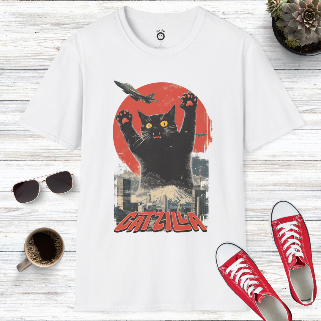 Catzilla: The Rise of the Furry Monster T-Shirt