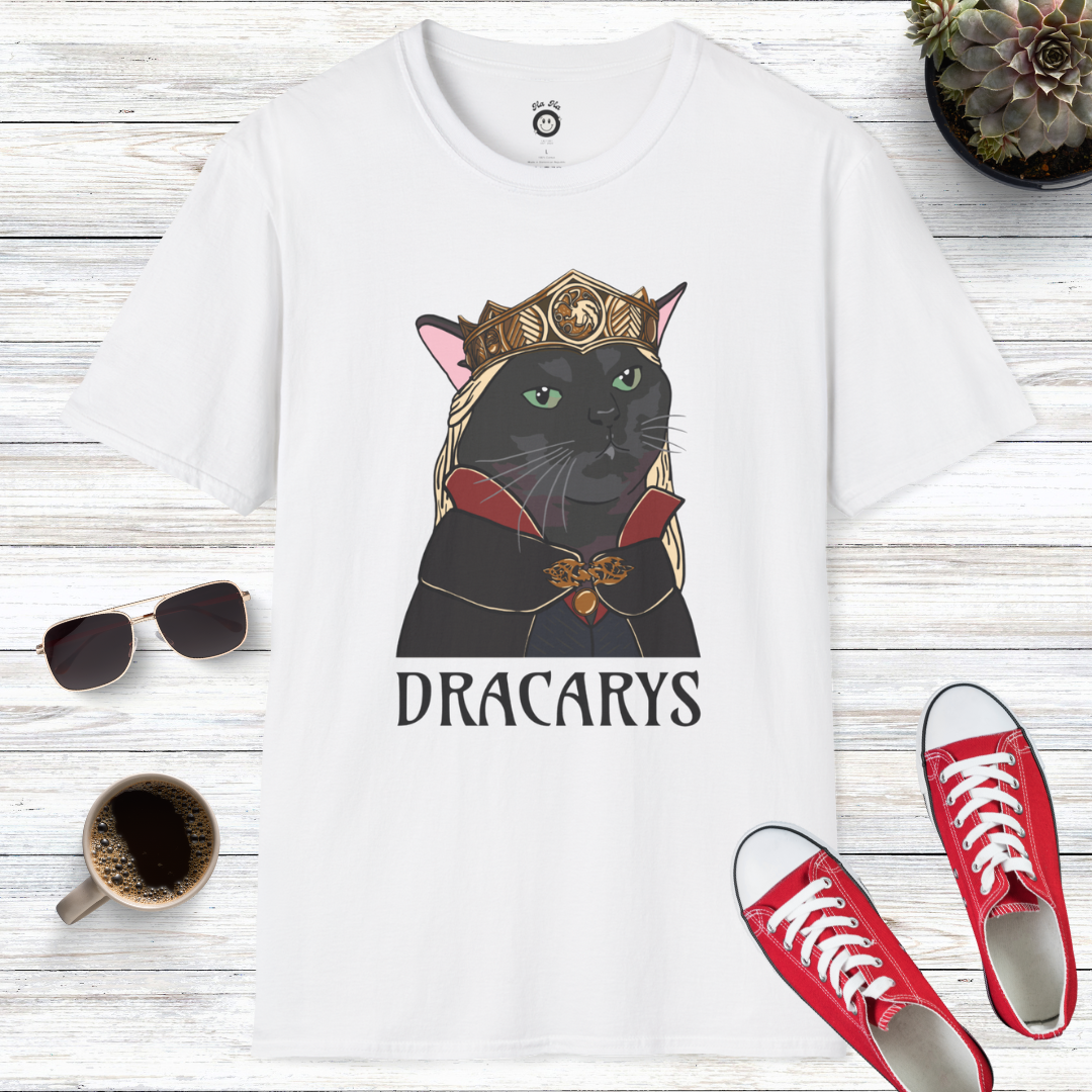 Zoned Out Black Cat Dracarys T-Shirt