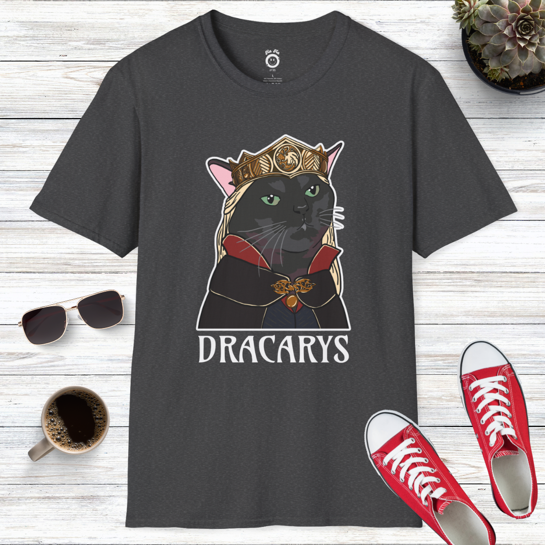 Zoned Out Black Cat Dracarys T-Shirt