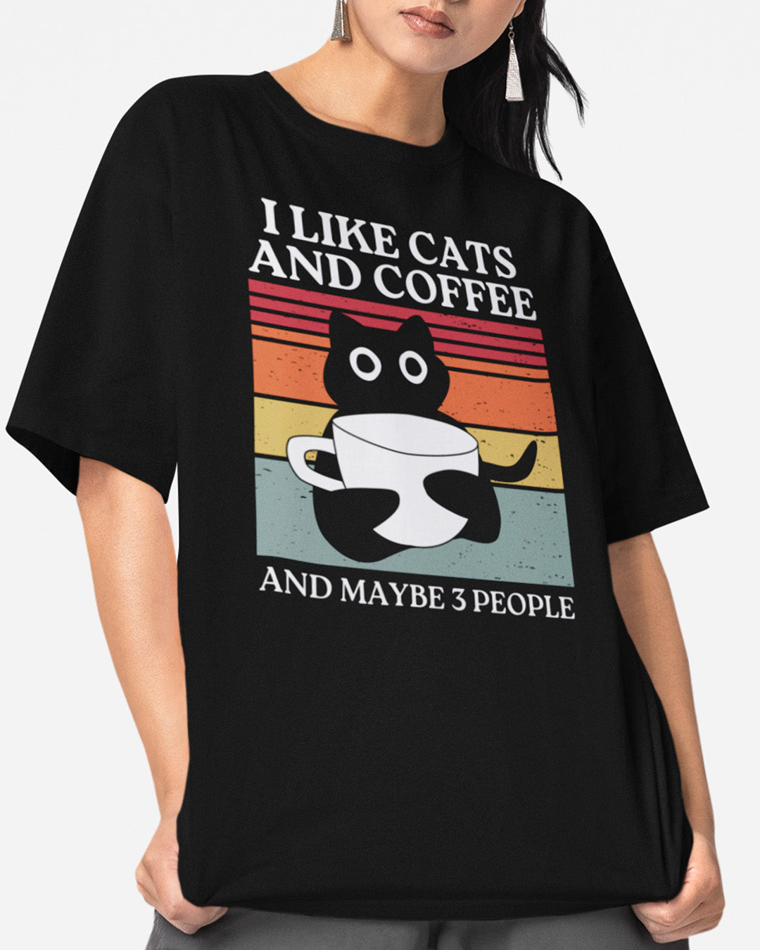 I Like Cats And Coffee And Maybe 3 People T-Shirt