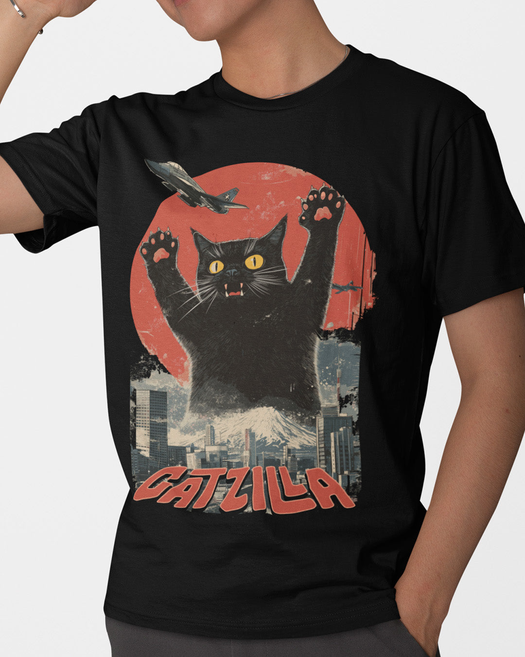 Catzilla: The Rise of the Furry Monster T-Shirt