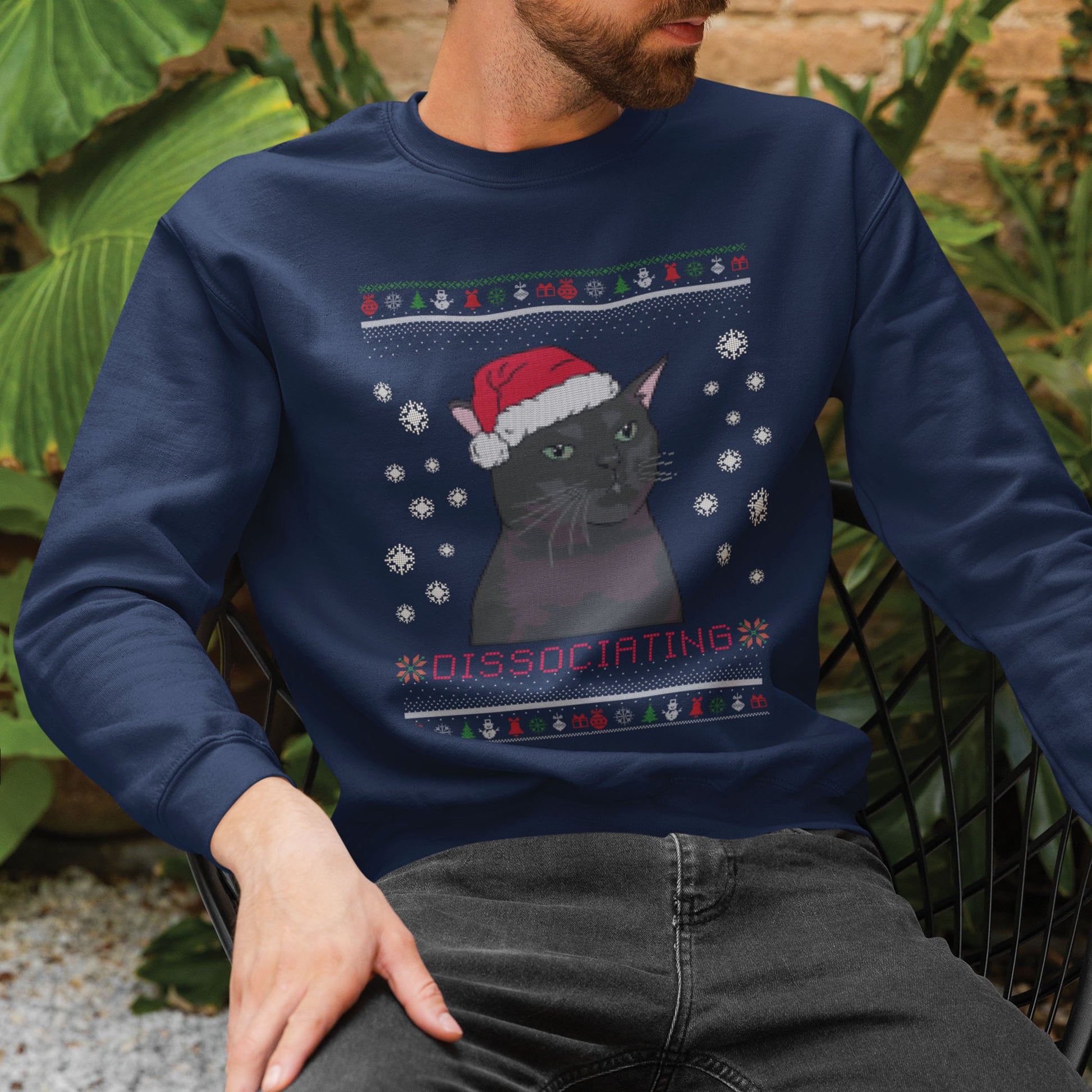 Dissociating from Xmas Sweatshirt