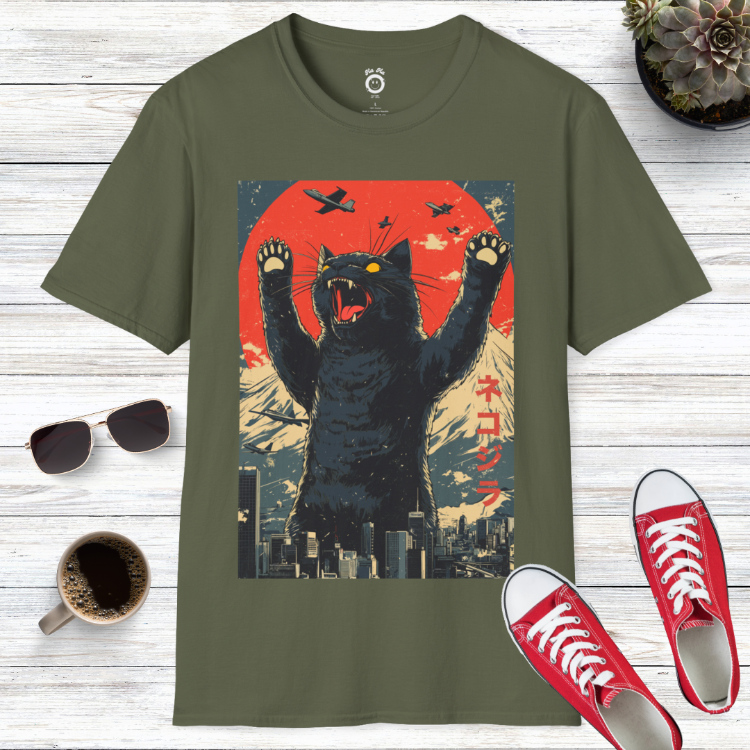 Catzilla: The Meow-nster of Destruction T-Shirt