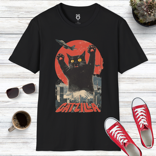 Catzilla: The Rise of the Furry Monster T-Shirt