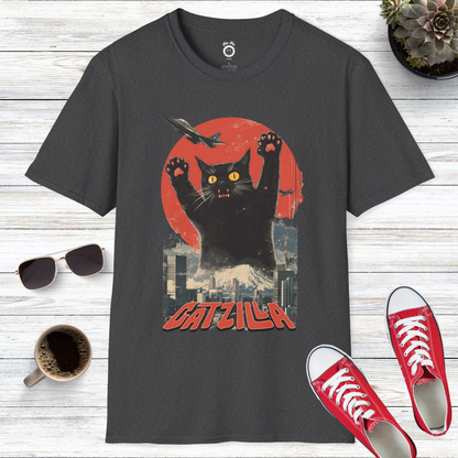 Catzilla: The Rise of the Furry Monster T-Shirt