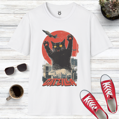 Catzilla: The Rise of the Furry Monster T-Shirt