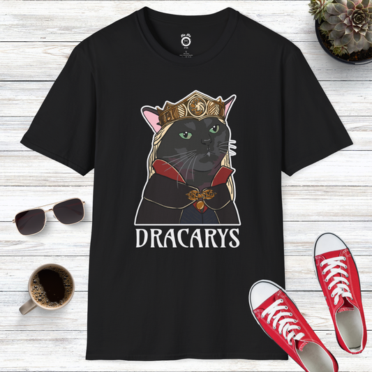 Zoned Out Black Cat Dracarys T-Shirt