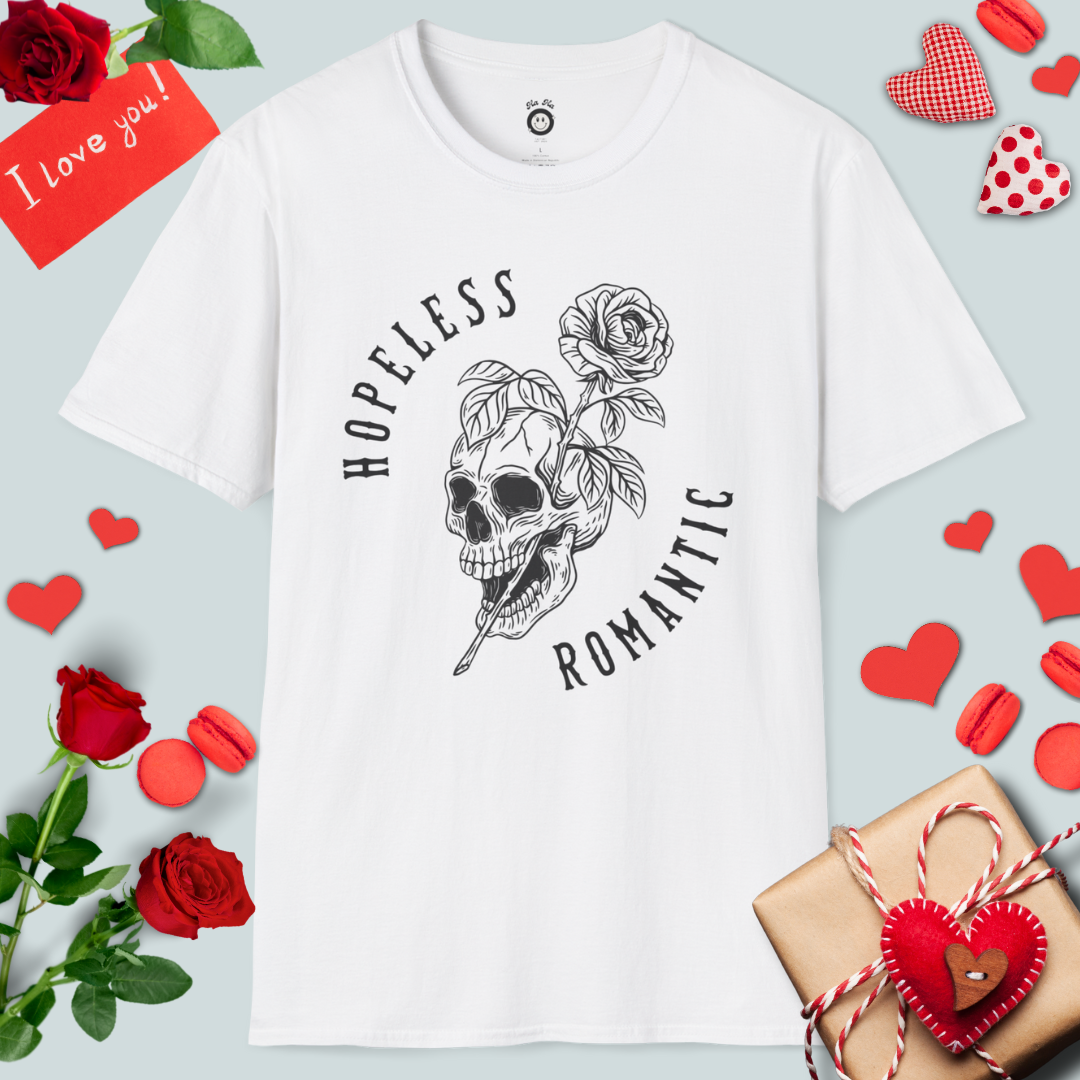 Hopeless Romantic Skull T-Shirt