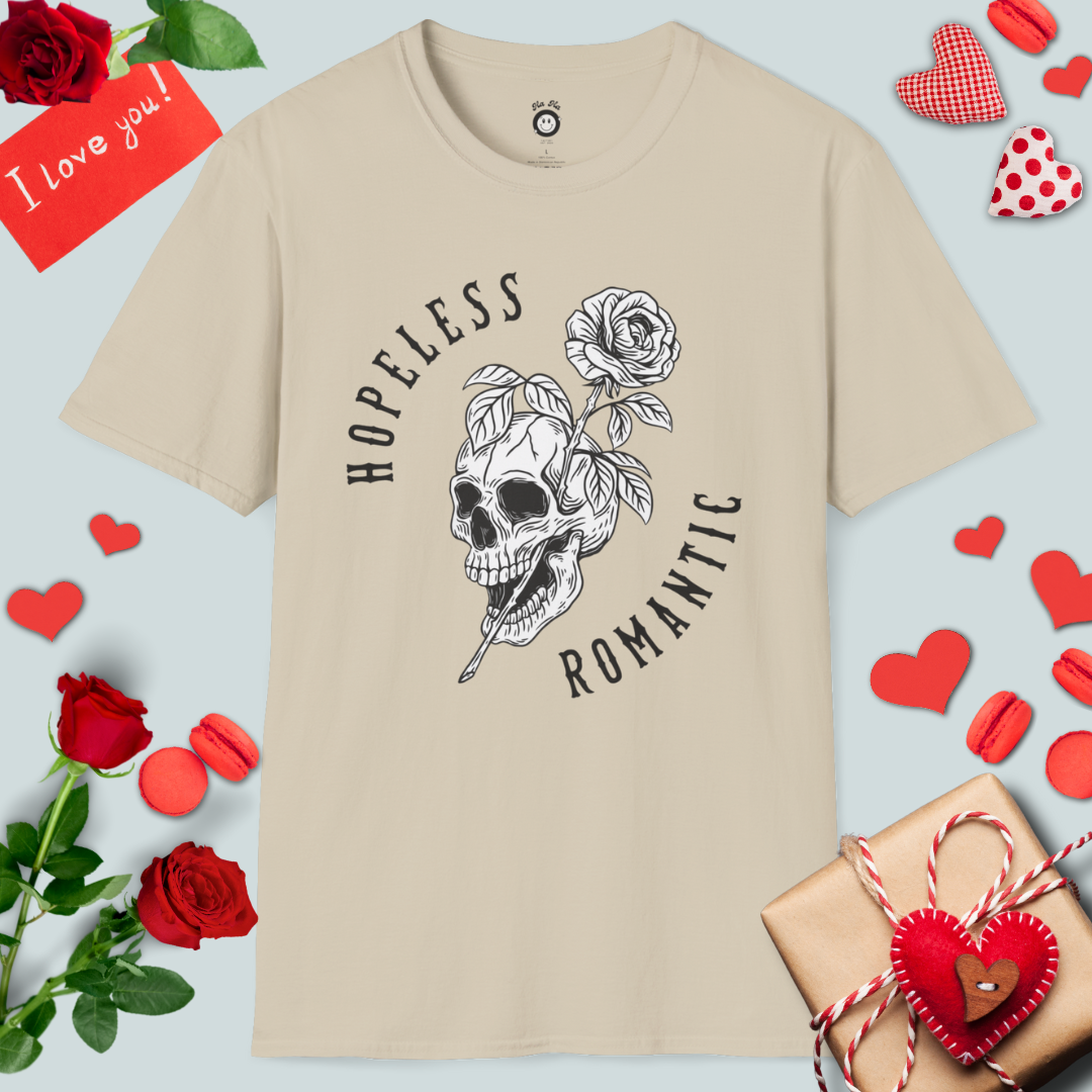 Hopeless Romantic Skull T-Shirt