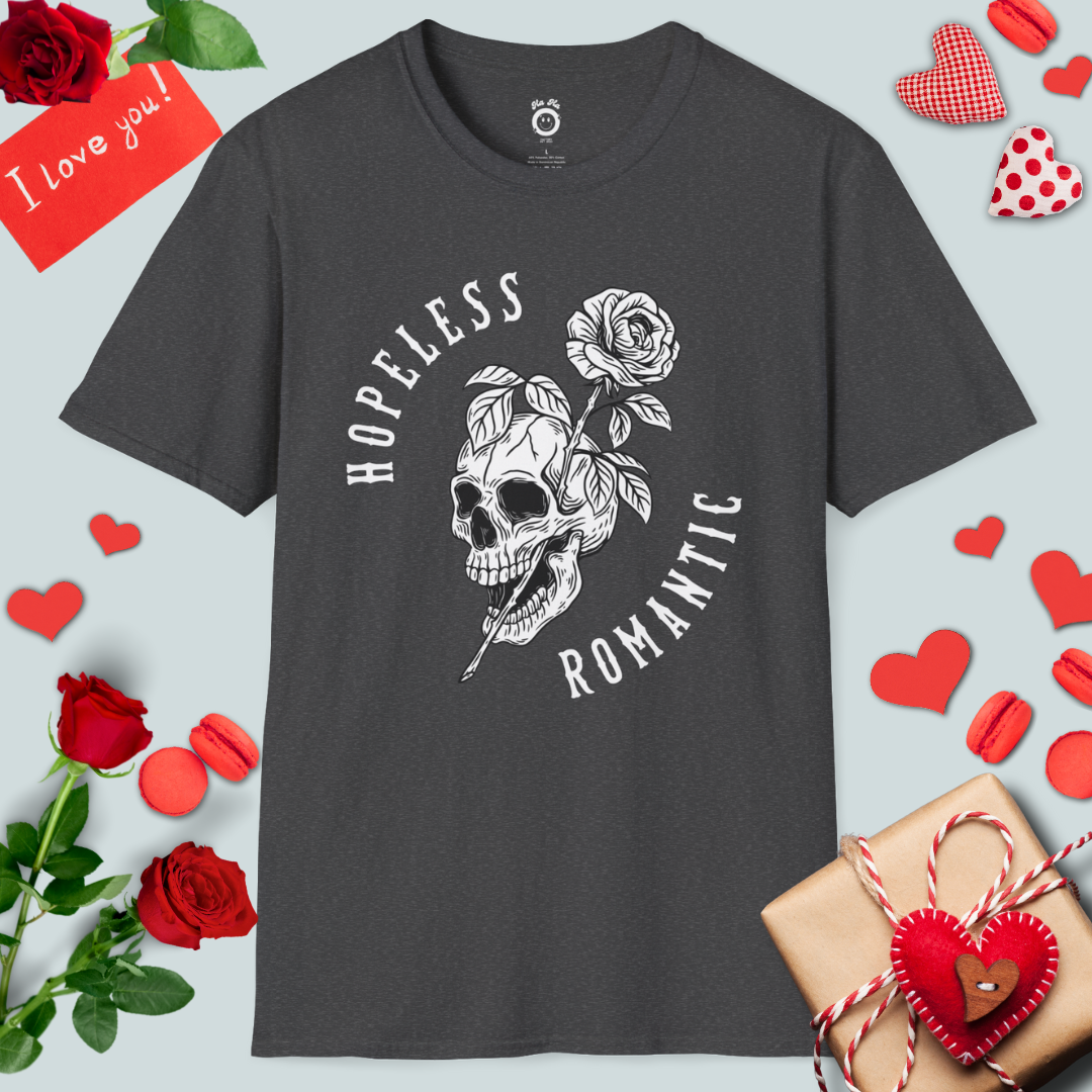 Hopeless Romantic Skull T-Shirt