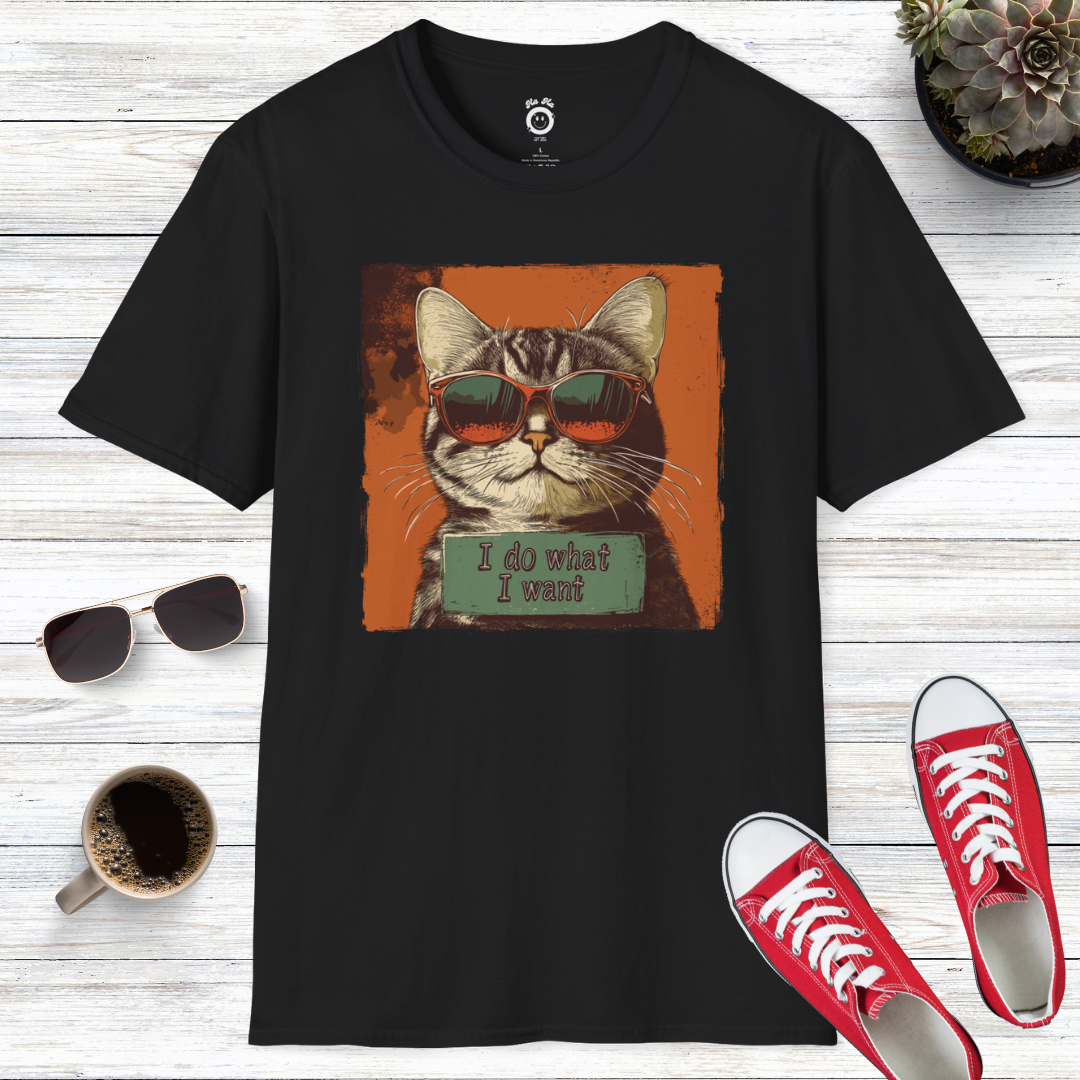 I Do What I Want Cat T-Shirt