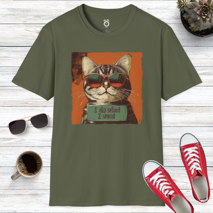 I Do What I Want Cat T-Shirt