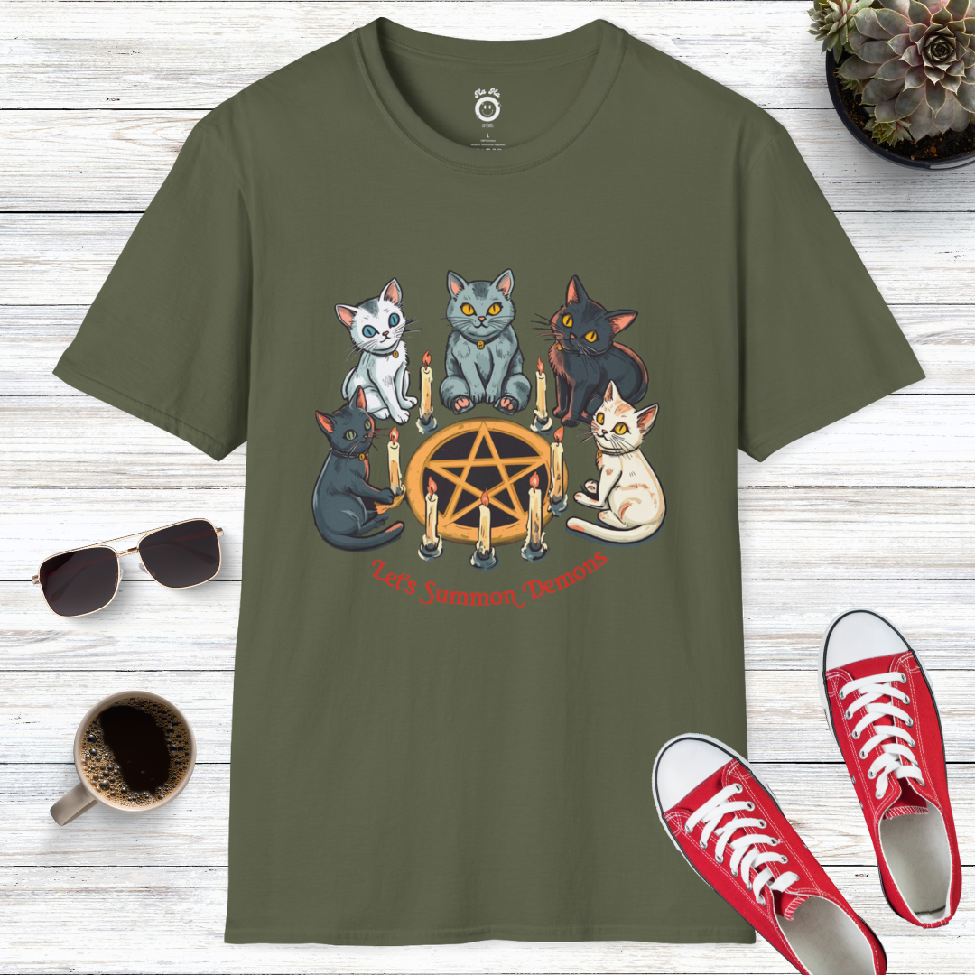 Lets Summon Cat Demons T-Shirt