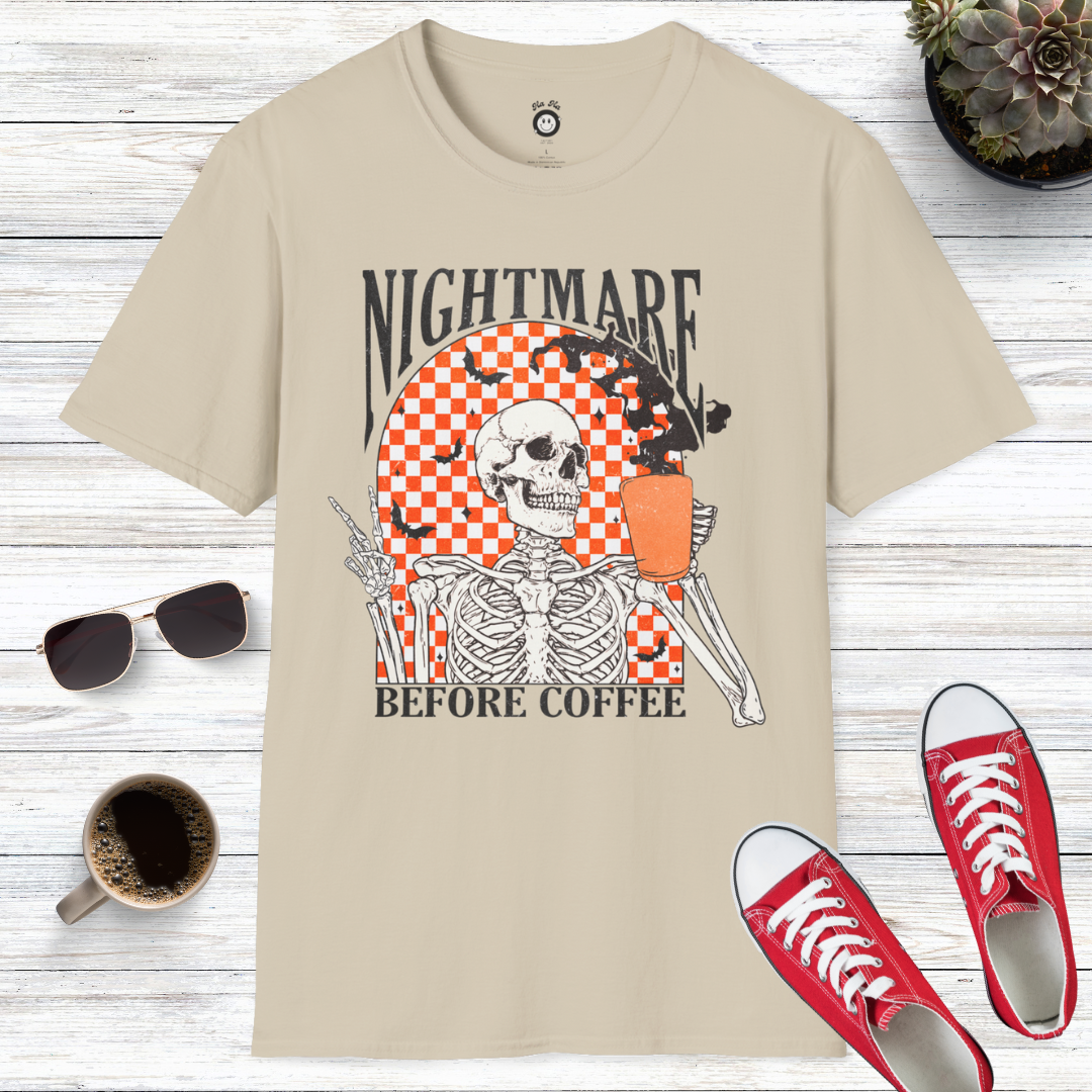 Nightmare Before Coffee Skull T-Shirt