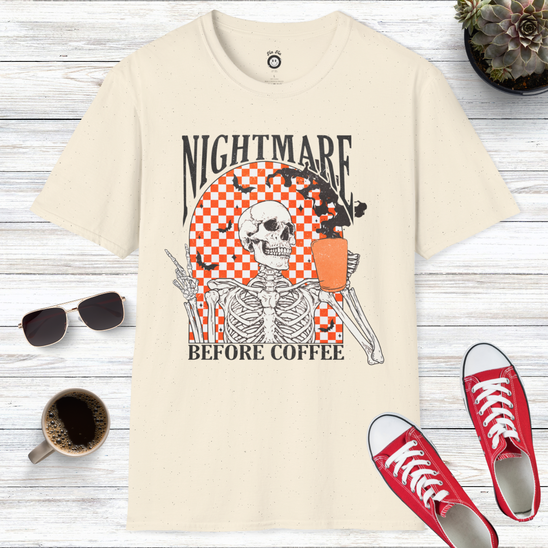 Nightmare Before Coffee Skull T-Shirt