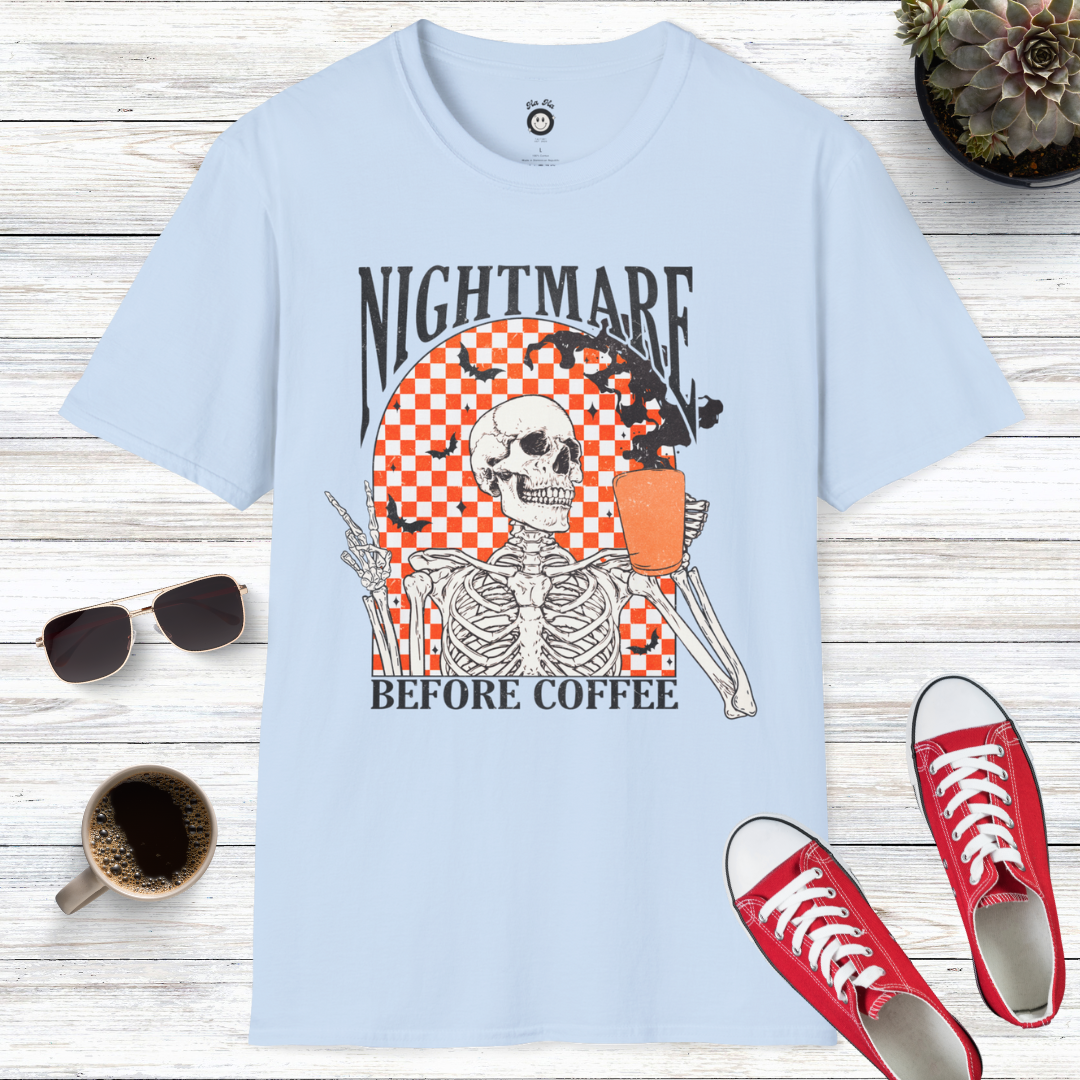 Nightmare Before Coffee Skull T-Shirt