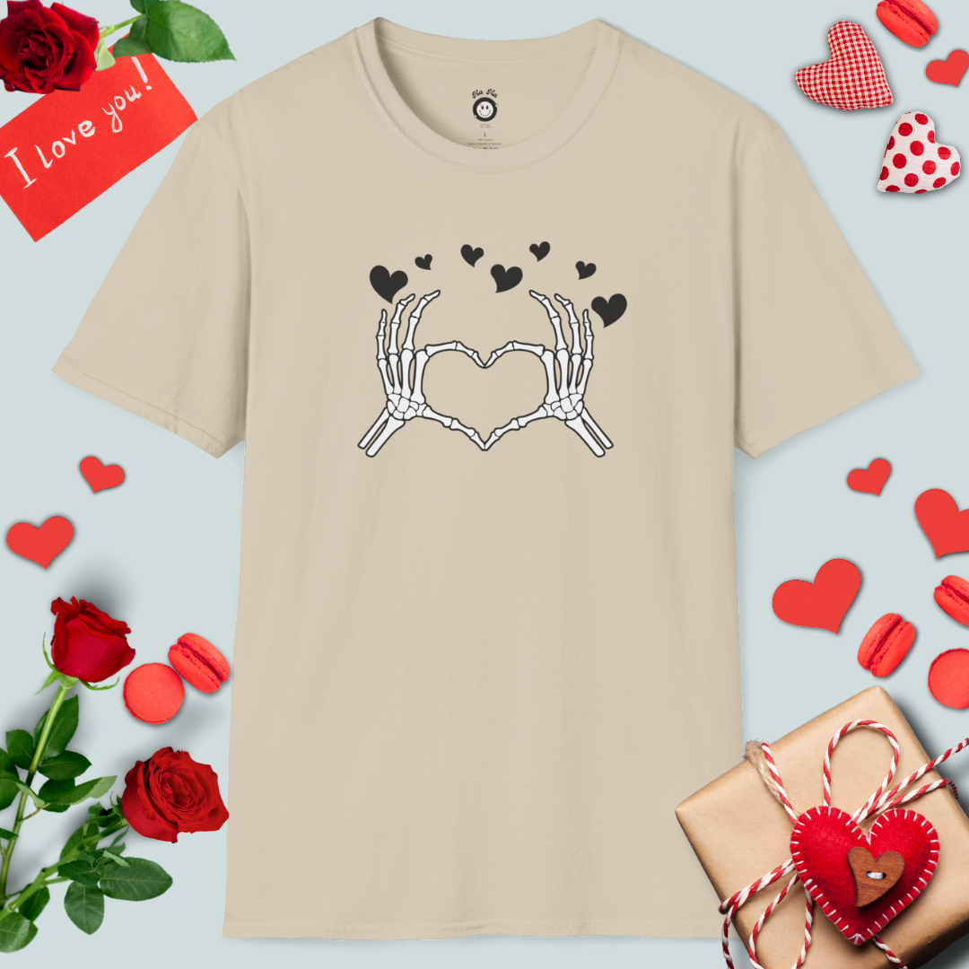 Skeleton Hand Heart T-Shirt